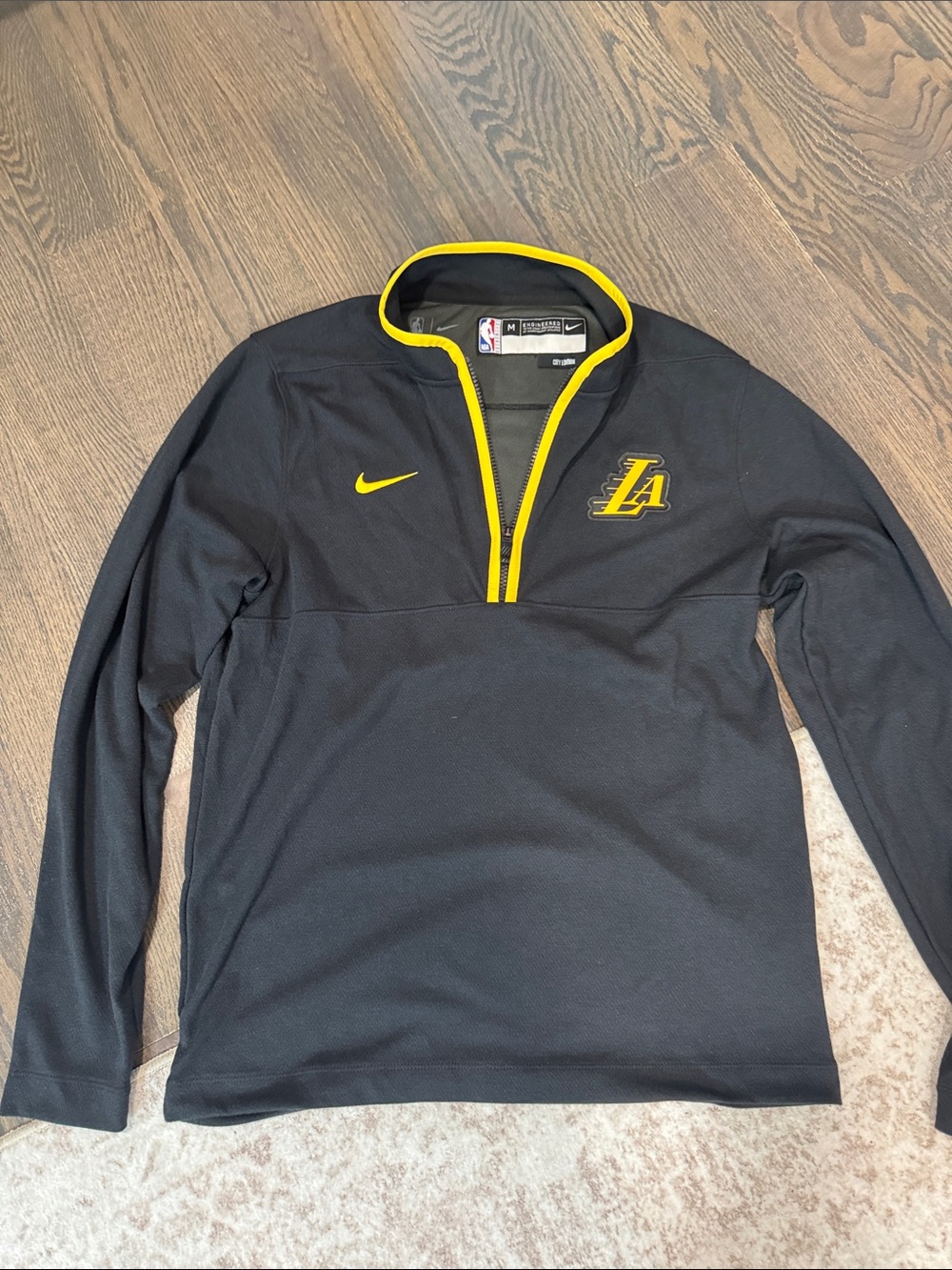 Nike Black Pullover with Yellow Accents - LA Logo